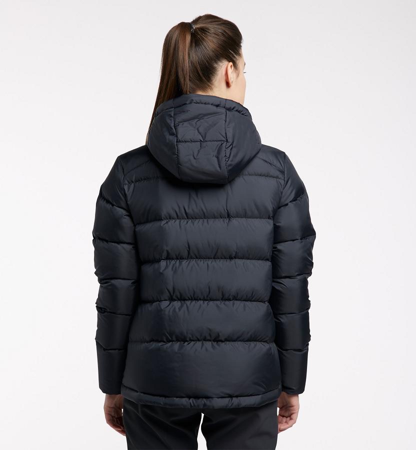 Haglöfs Womens Bield Down Jacket Black New Zealand 47150AIBN